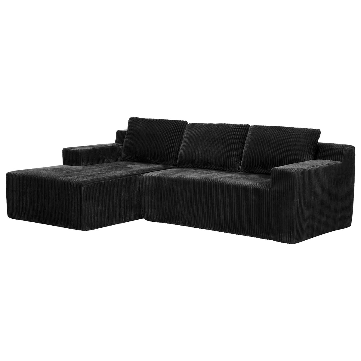Corduroy Modular L Shaped Sectional Sofa by HouseOfZazla