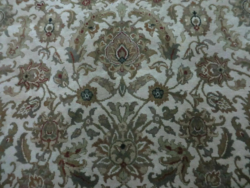 6' X 9' Vintage Handmade India Top Quality Jaipur Floral Oriental Tea Wash Nice by Jewel Rugs