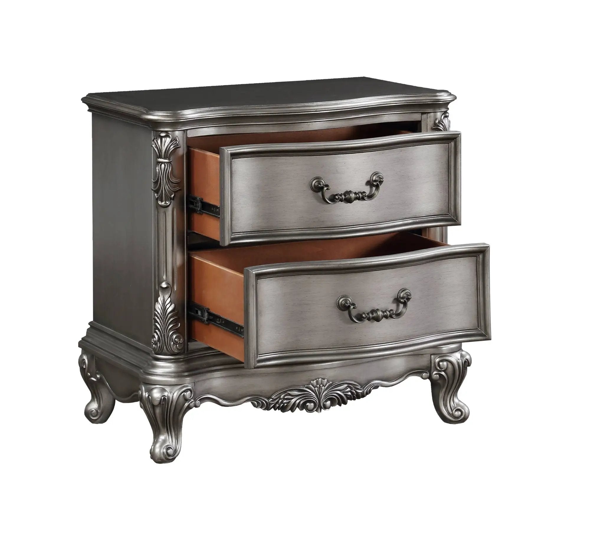 Ariadne - Nightstand - Antique Silver by Unique Piece Furniture