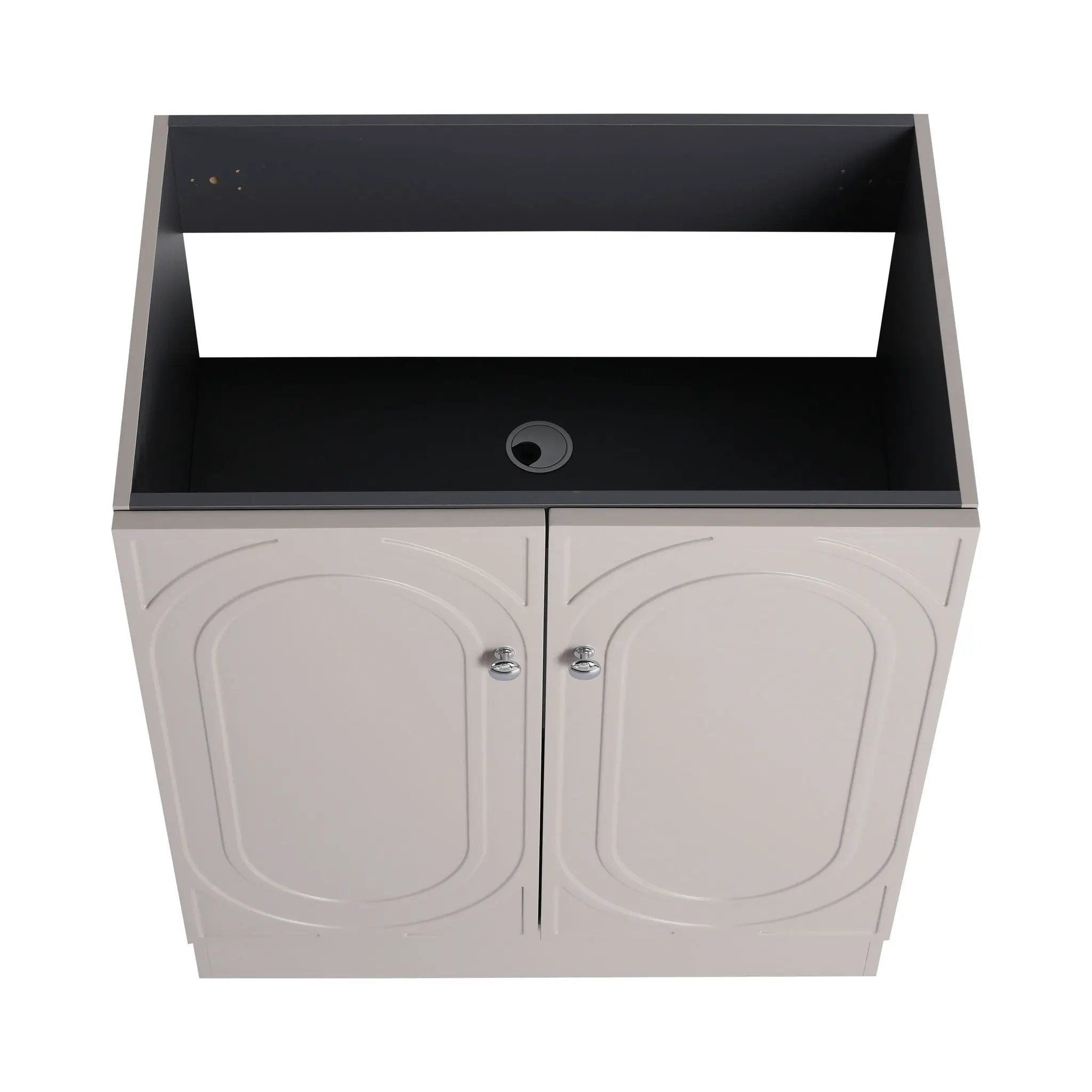 Modern Freestanding Bathroom Vanity With Soft Close Cabinet Doors by HouseOfZazla