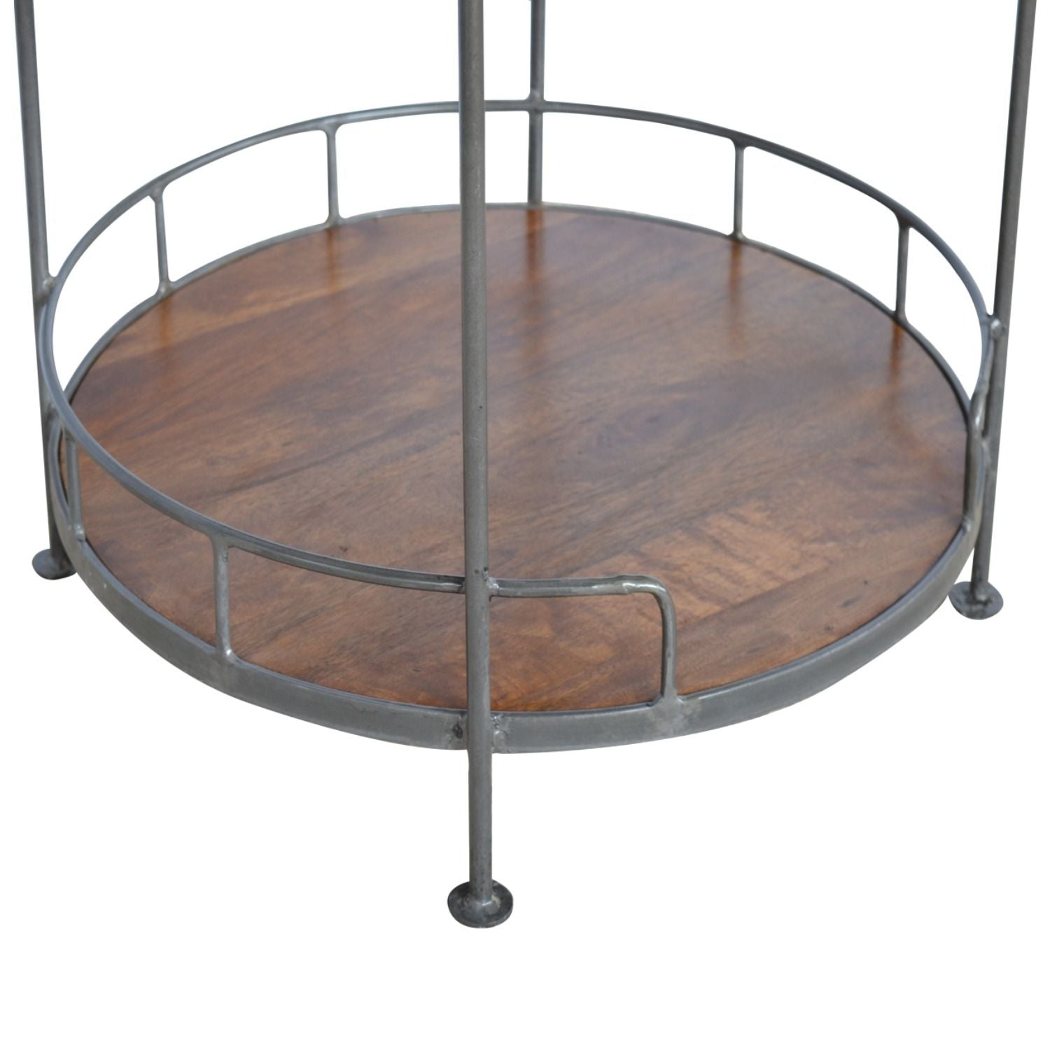 Round Butler Tray Table - Chestnut by HouseOfZazla