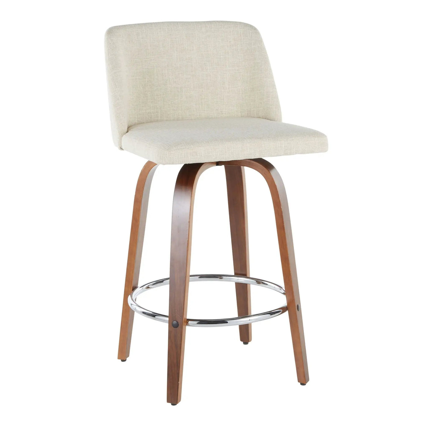 Toriano - Mid-Century Modern Counter Stool (Set of 2) by HouseOfZazla