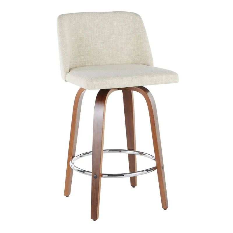 Toriano - Mid-Century Modern Counter Stool (Set of 2) by Unique Piece Furniture