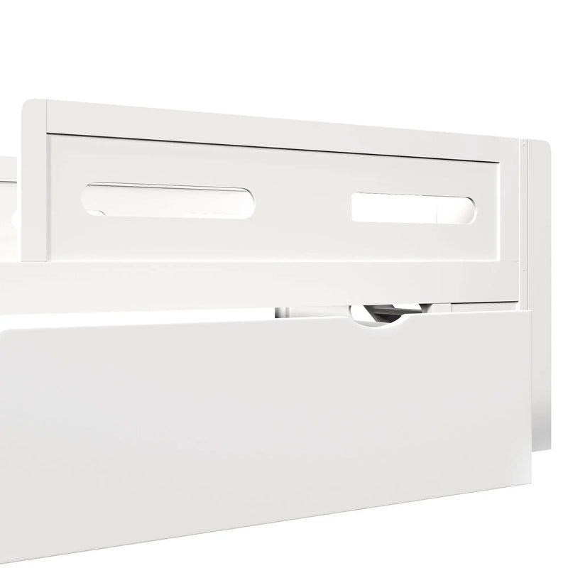 Platform Bed With Guardrail And Drawer by HouseOfZazla