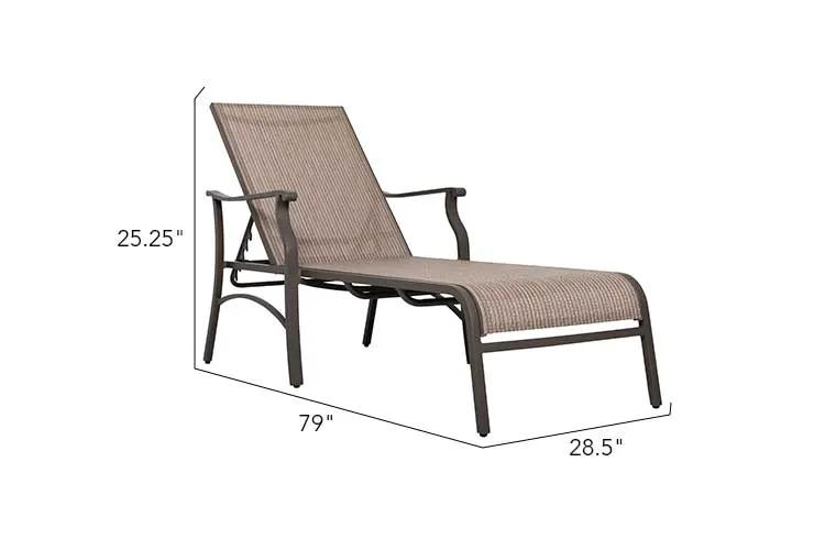 2 Trevi Textilene Chaise Lounge by Outdoor-USA®