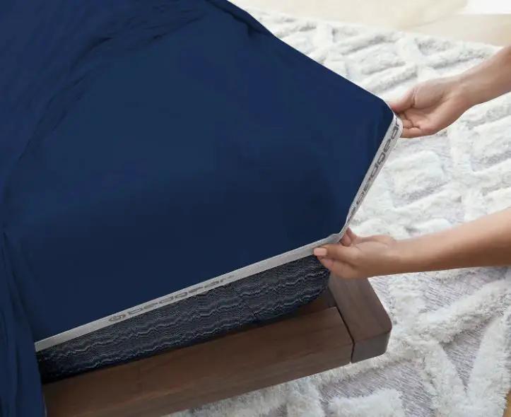 Bedgear Vertex Split Cal King Sheet Set, Navy by HouseOfZazla