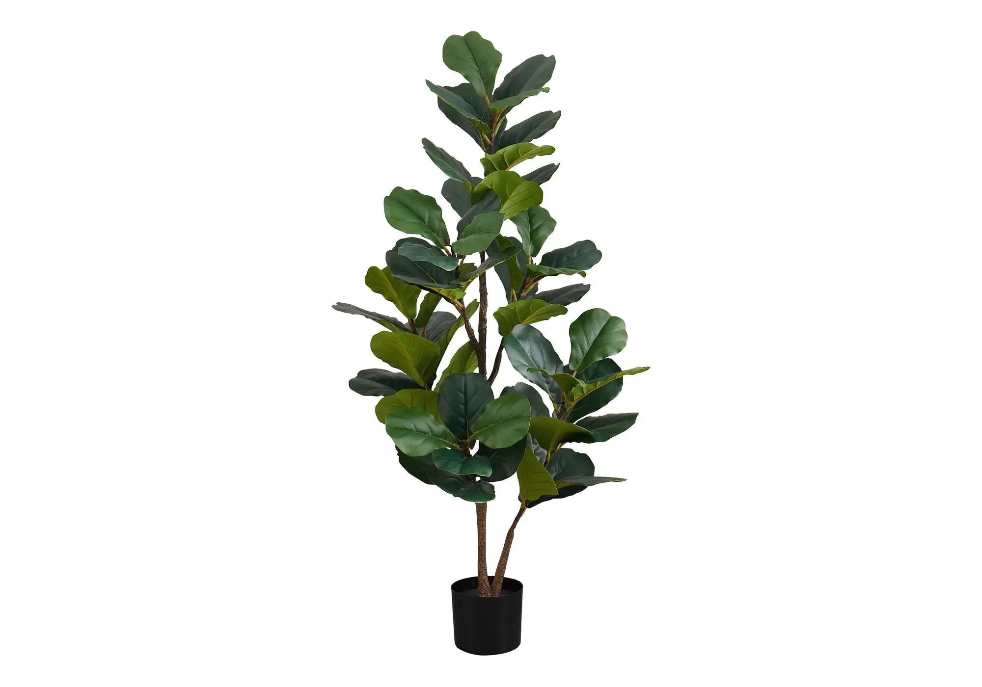 49" Tall Artificial Plant Fiddle Tree with Real Touch Leaves by HouseOfZazla