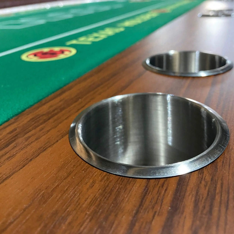 Luxury 96-Inch Gaming Table With LED Lights, Durable Velvet Surface, And Sturdy Pedestal Base (SAK92853) by SAKSBY WHOLESALE
