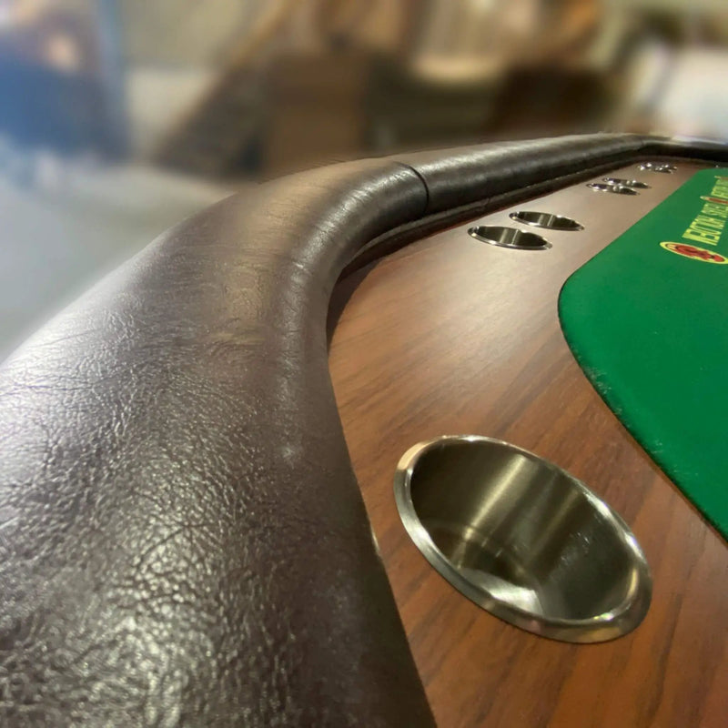 Luxury 96-Inch Gaming Table With LED Lights, Durable Velvet Surface, And Sturdy Pedestal Base (SAK92853) by SAKSBY WHOLESALE