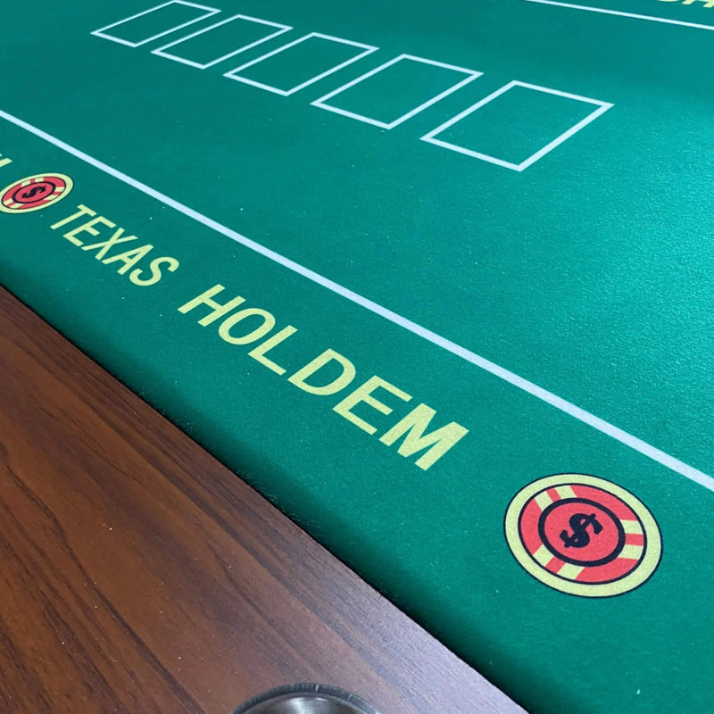 Luxury 96-Inch Gaming Table With LED Lights, Durable Velvet Surface, And Sturdy Pedestal Base (SAK92853) by SAKSBY WHOLESALE