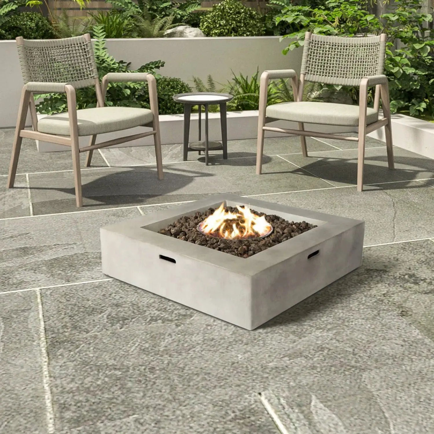 Streamlined Aesthetic Outdoor Fire Pit Table by HouseOfZazla