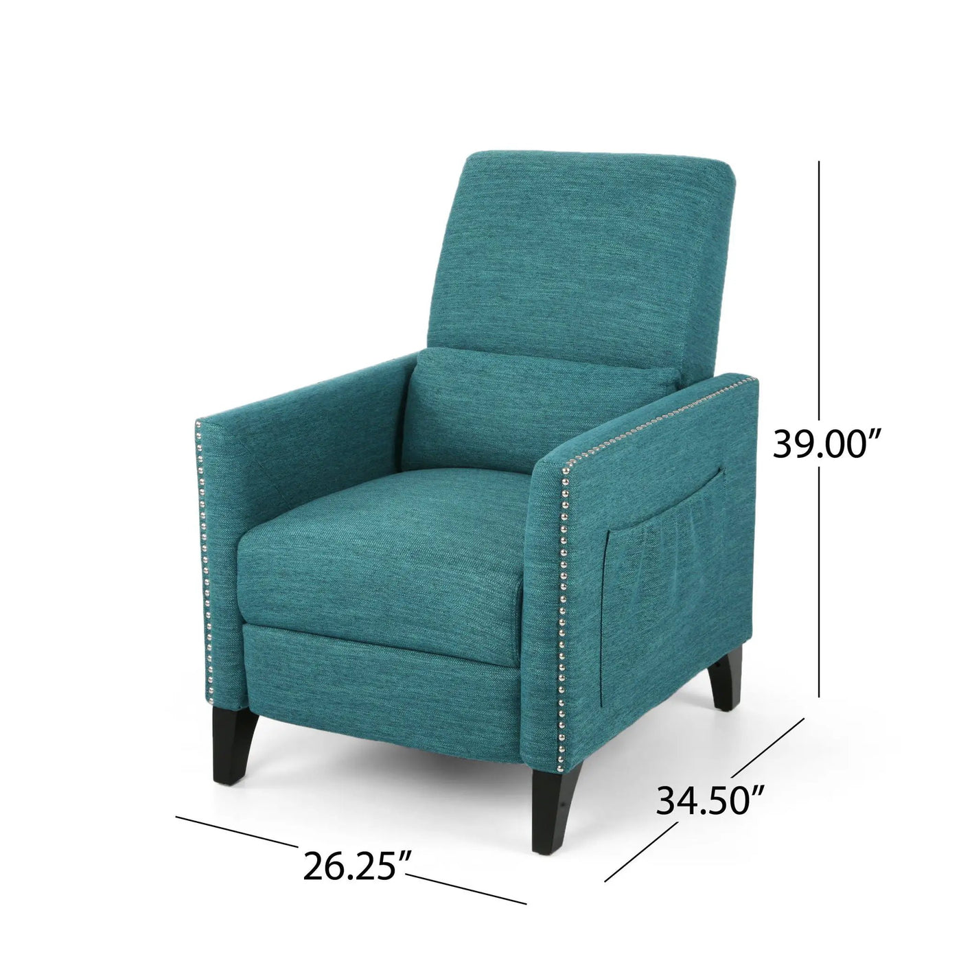 Kiersten Contemporary Fabric Pushback Recliner by HouseOfZazla
