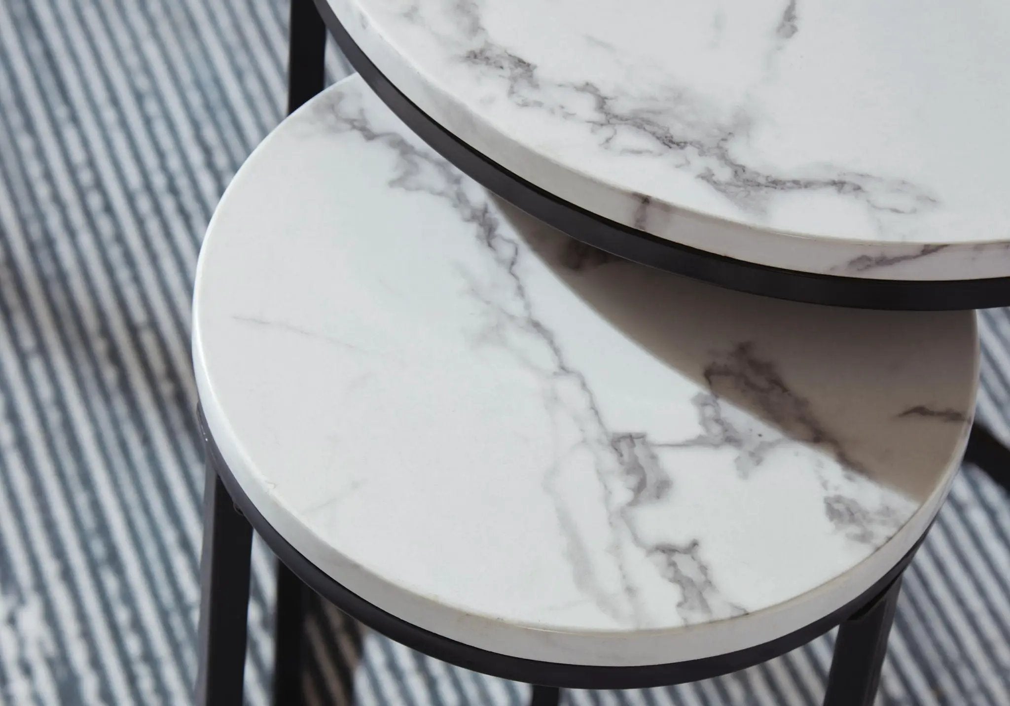 Jusmour - Occasional Nesting Table (Set of 4) - Black / White by Unique Piece Furniture
