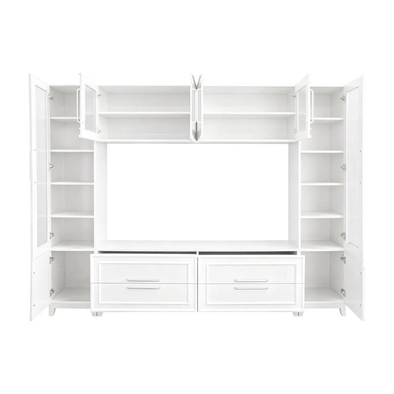 Wall Unit Modern Entertainment Center With Glass Doors by Unique Piece Furniture