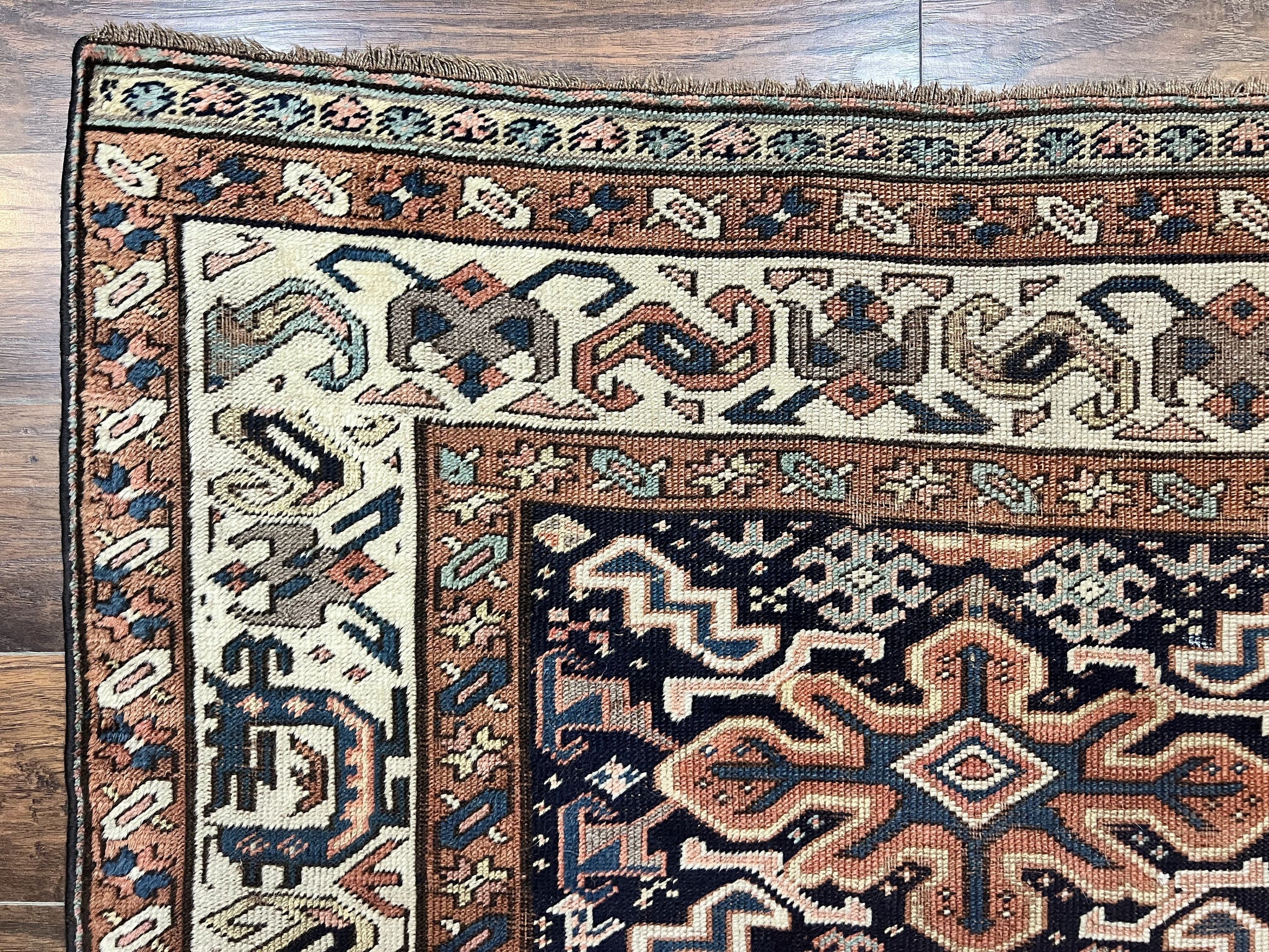 Antique Persian Tribal Runner Rug 4.6 x 9.8, Kurdish Runner, Rug for Hallway or Kitchen, 1920s Carpet, Wool Handmade Rug by Jewel Rugs