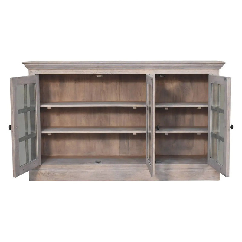 Triple Glazed Cabinet - Gray by HouseOfZazla