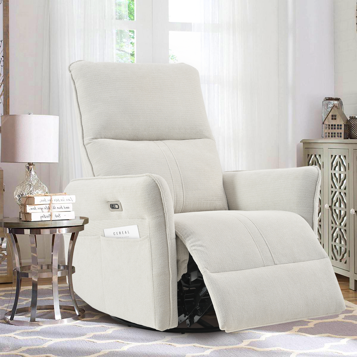 270° Power Swivel Rocker Recliner Chair for Adults by HouseOfZazla