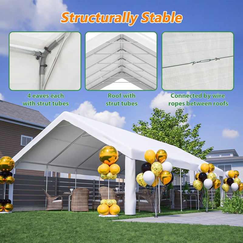 20x32 FT Party Tent with Removable Sidewalls & Storage Bags by HouseOfZazla