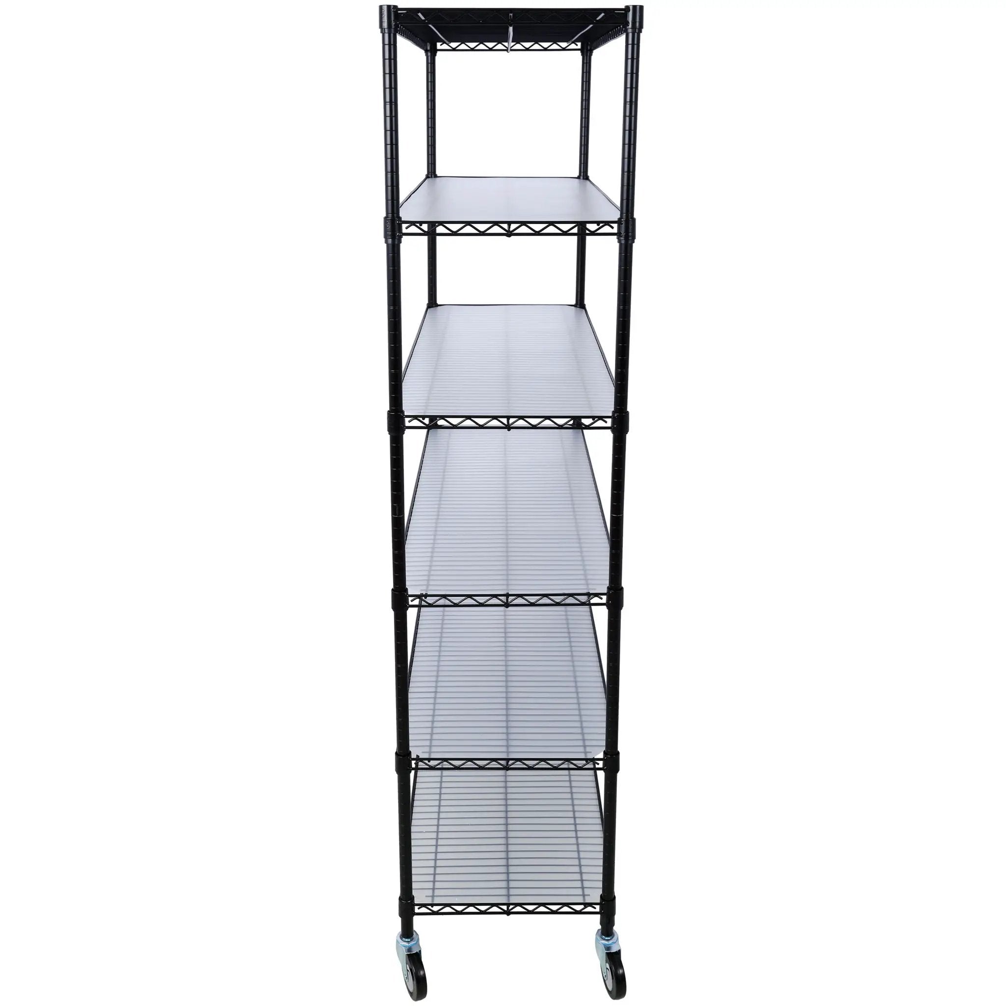 6 Tier 6000Lbs Capacity Nsf Metal Shelf Wire Shelving Unit, Heavy Duty Adjustable Storage Rack With Wheels & Shelf Liners For Commercial Grade Utility Steel Storage Rack by HouseOfZazla