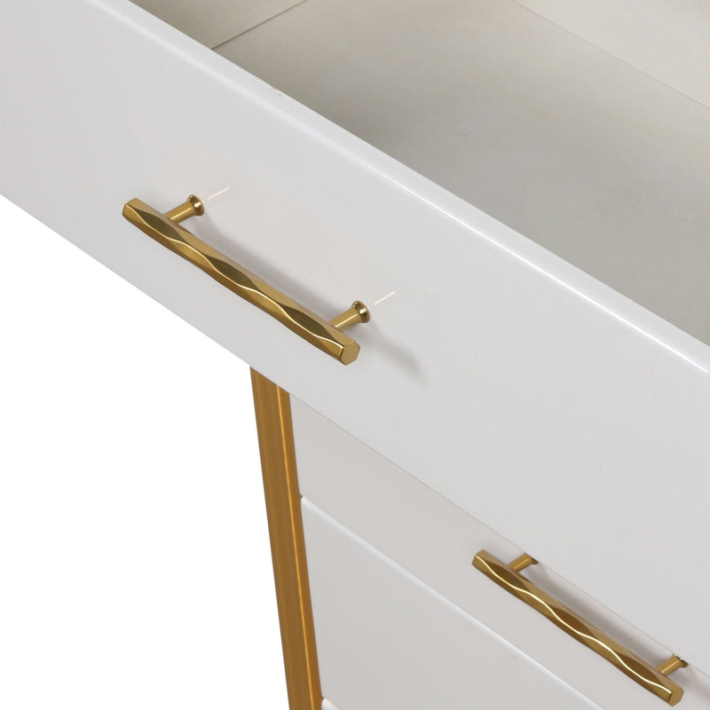 Obsession - 5 Drawer Chest - White by HouseOfZazla