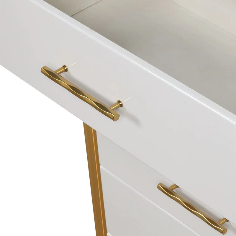 Obsession - 5 Drawer LED Chest - White by HouseOfZazla