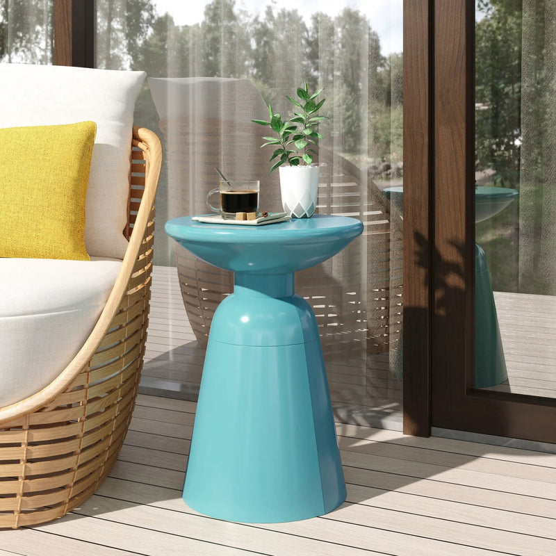 Outdoor Modern Metal End Large Table by HouseOfZazla