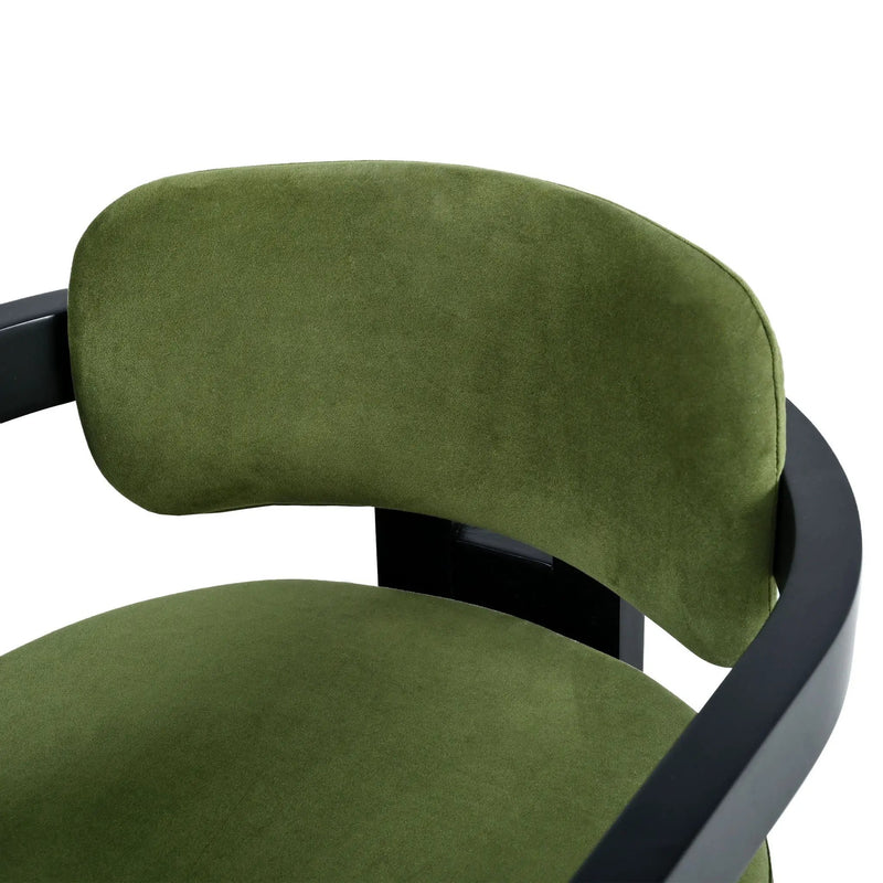 Stylish Indoor Upholstered Wood Dining Chair Set of 2 by HouseOfZazla