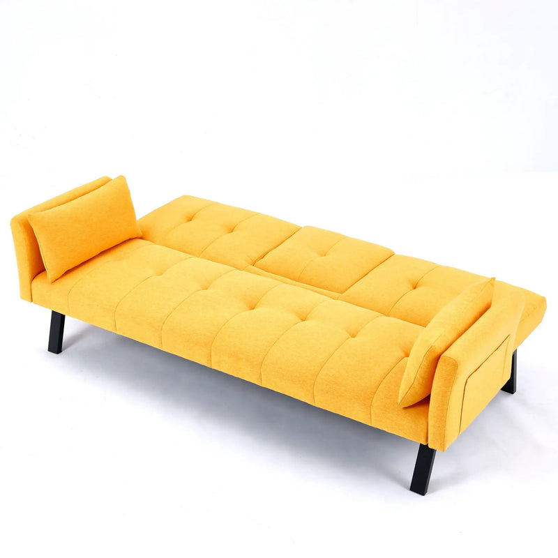Sofa Bed With Foldable Design And Cup Holder by HouseOfZazla