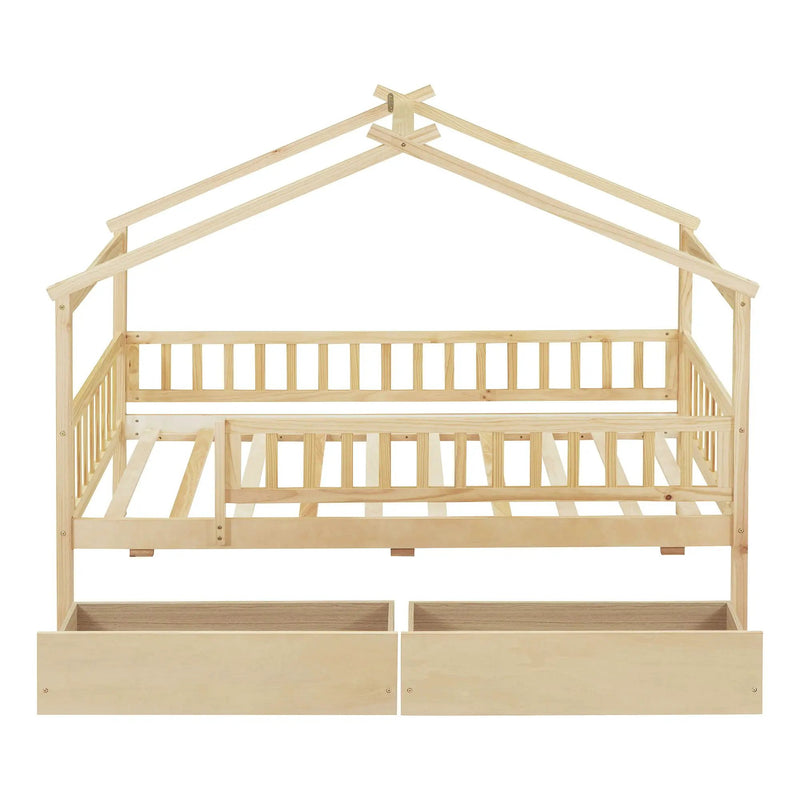 House Bed With 2 Drawers by HouseOfZazla