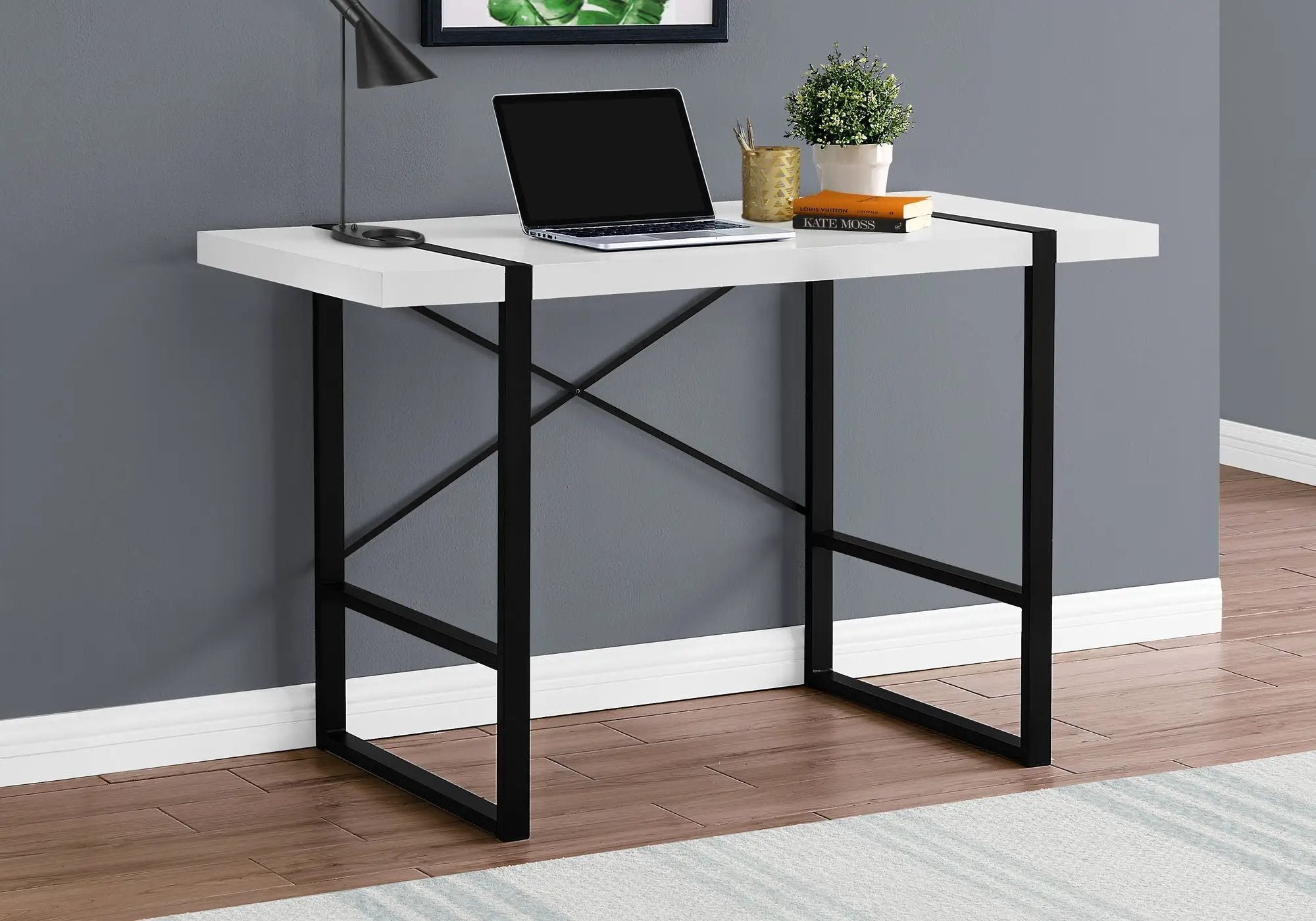 Industrial Design Computer Desk For Home Office, Laptop by HouseOfZazla