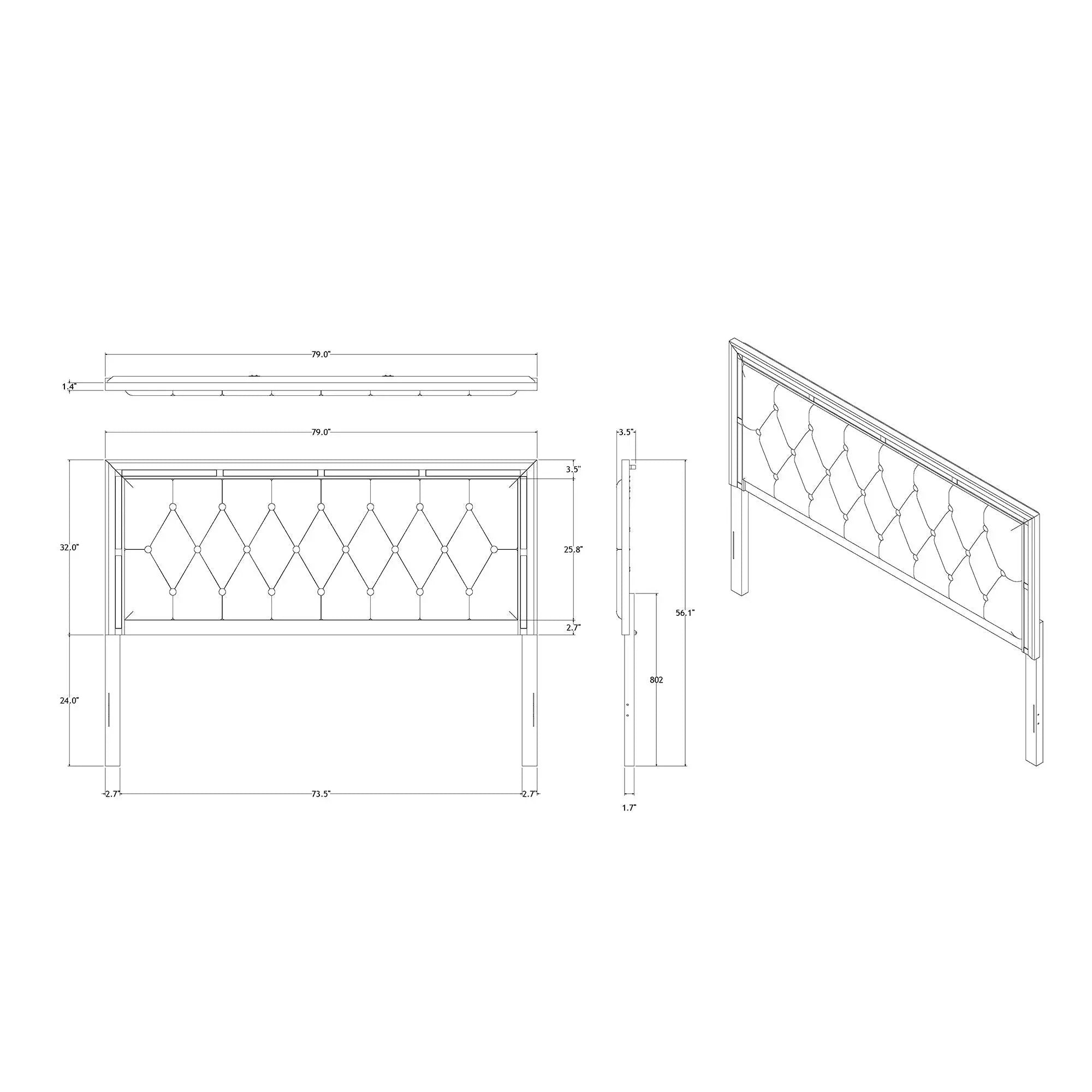 Chloe - Elegant Design Bed by Unique Piece Furniture