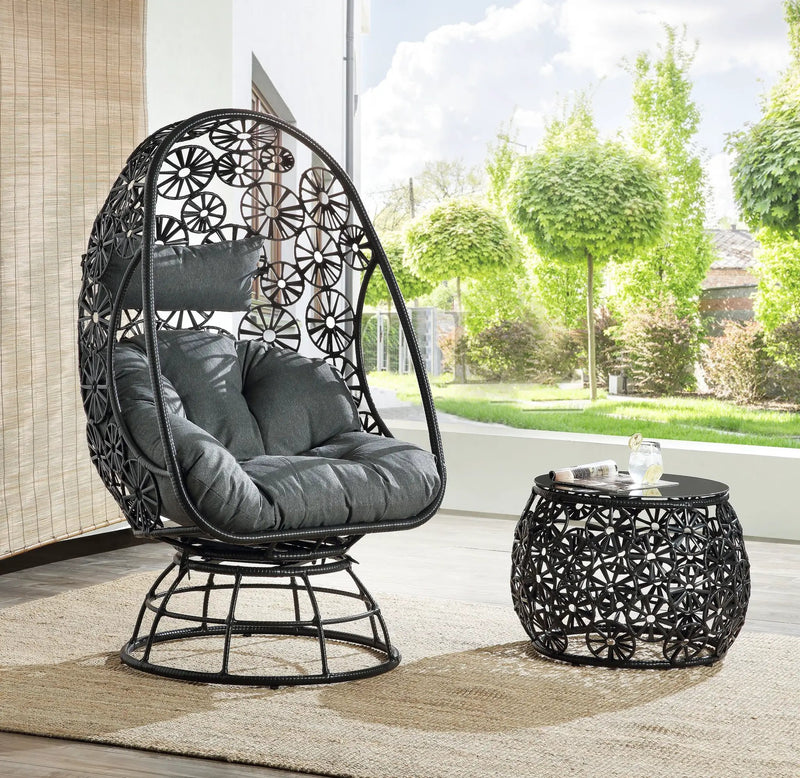 Hikre Clear Glass Patio Furniture Set by HouseOfZazla