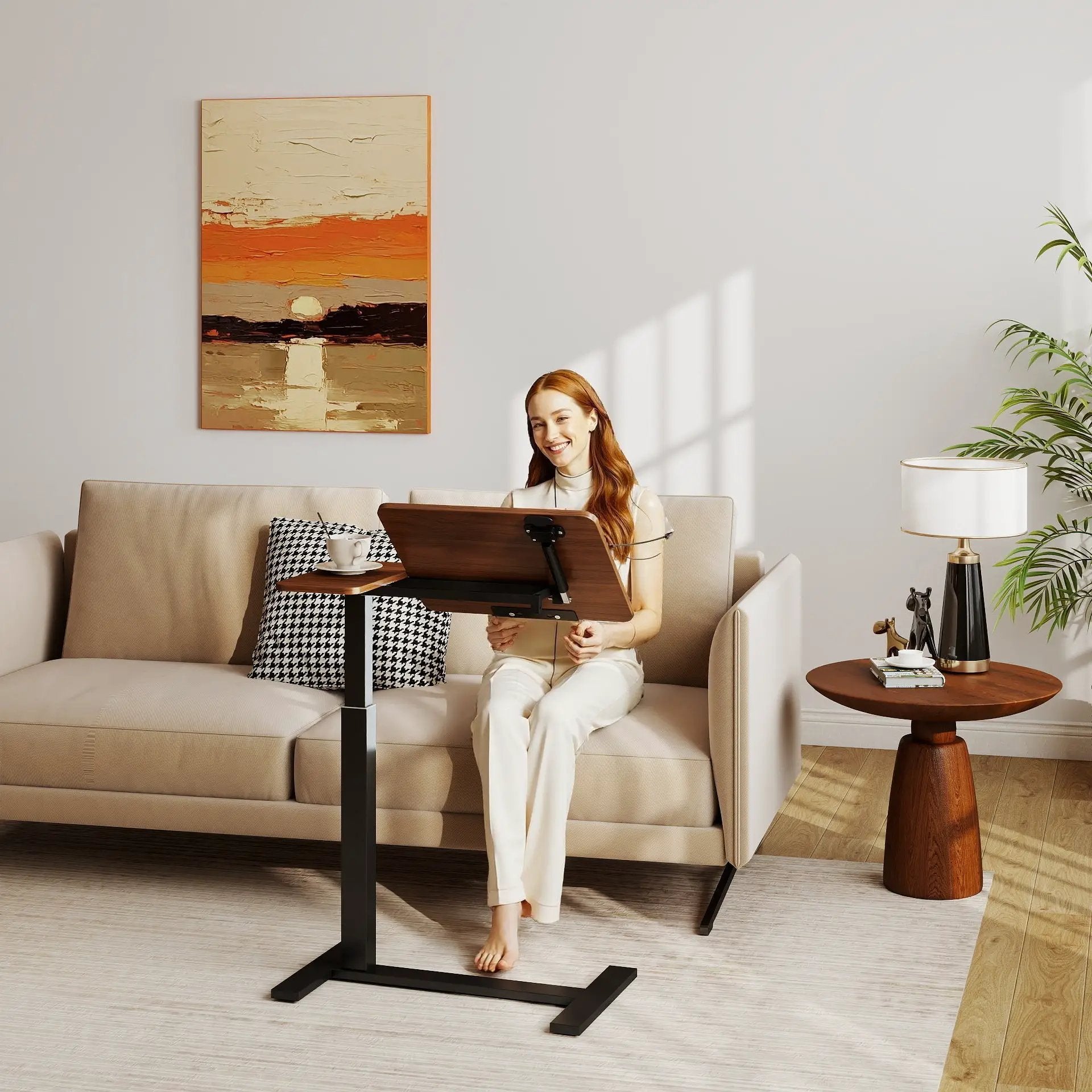 Mobile Adjustable Standing Desk by HouseOfZazla