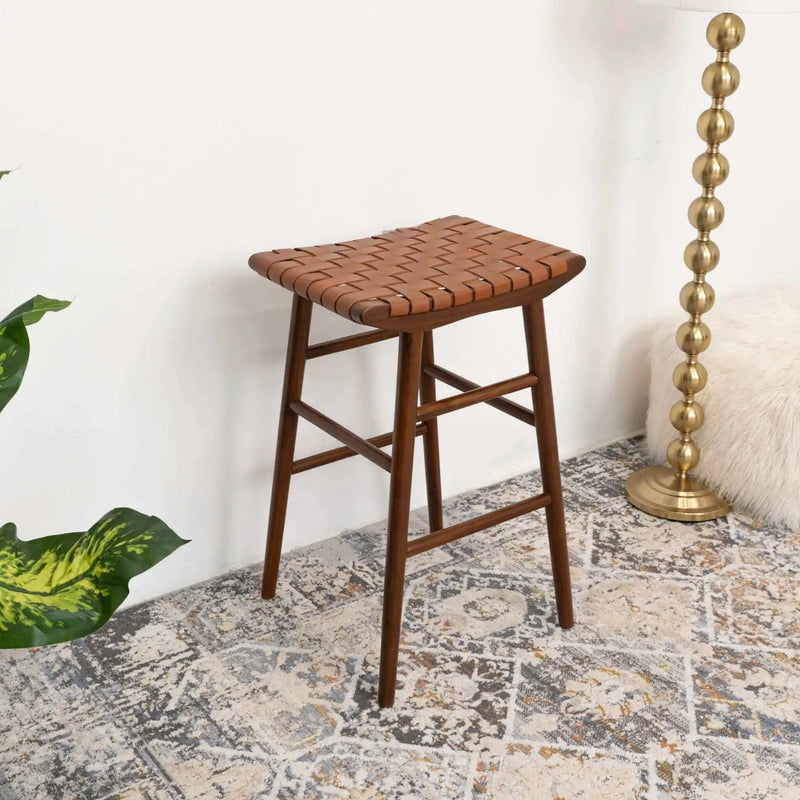 Maya - Stool - Rustic / Tan by HouseOfZazla
