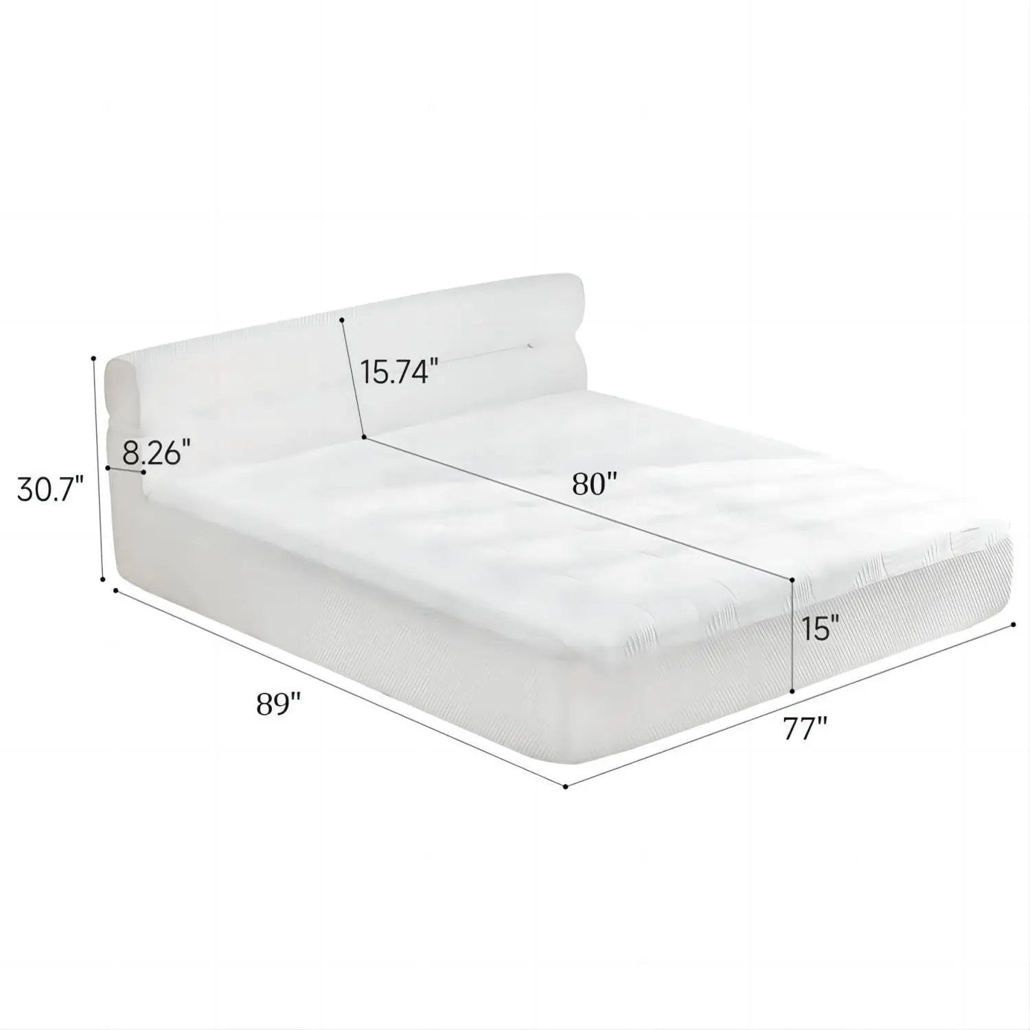 Mattress & Bed Frame With Cool, Pressure Relief, Motion Isolation by HouseOfZazla