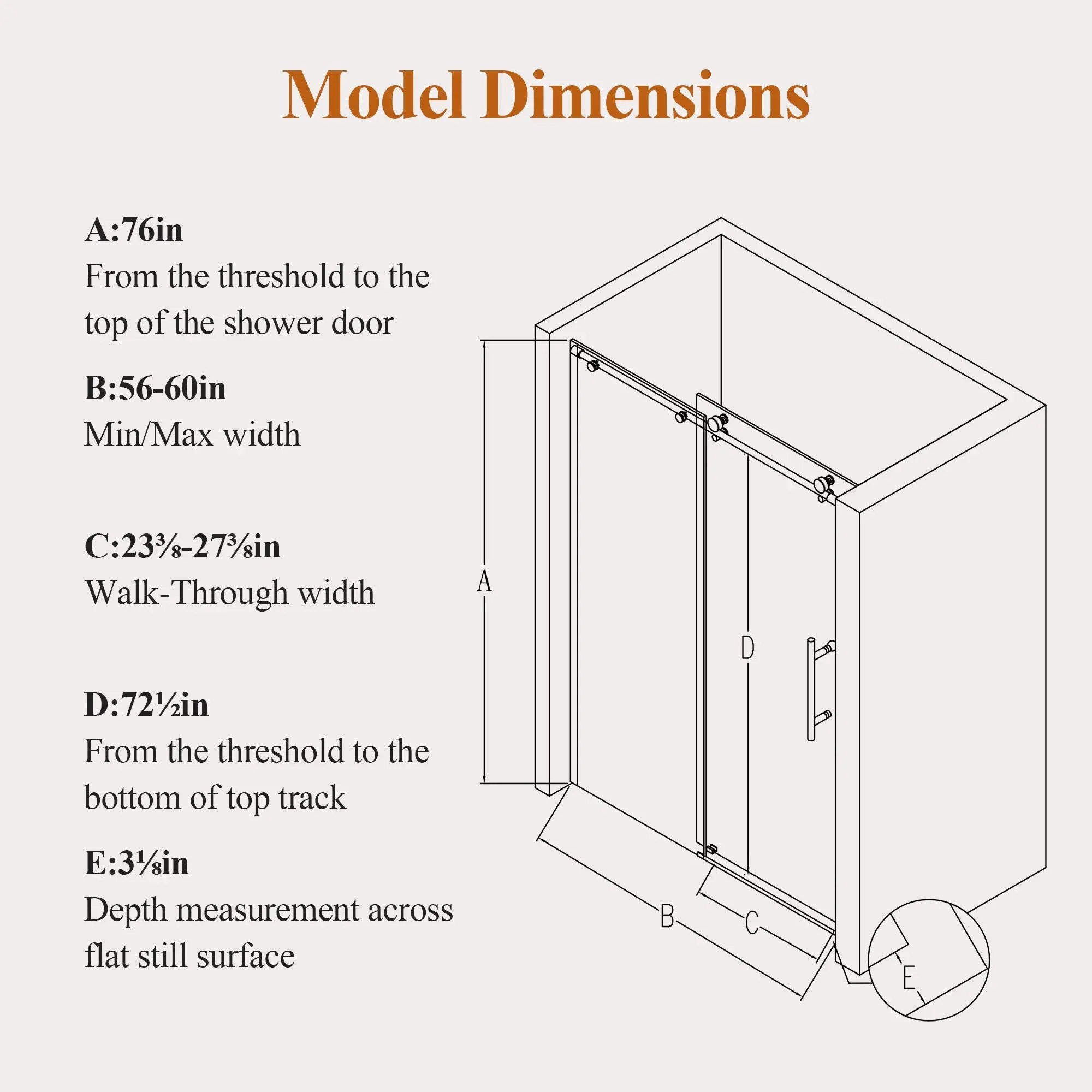 Frameless Sliding Shower Door in Brushed Nickel by HouseOfZazla