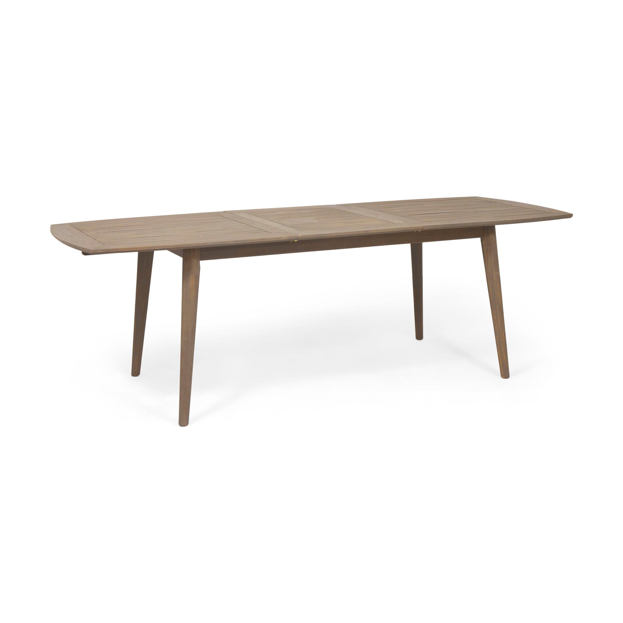 Placidity Outdoor Expandable Dining Table with Slatted Tabletop and Tapered Legs by HouseOfZazla
