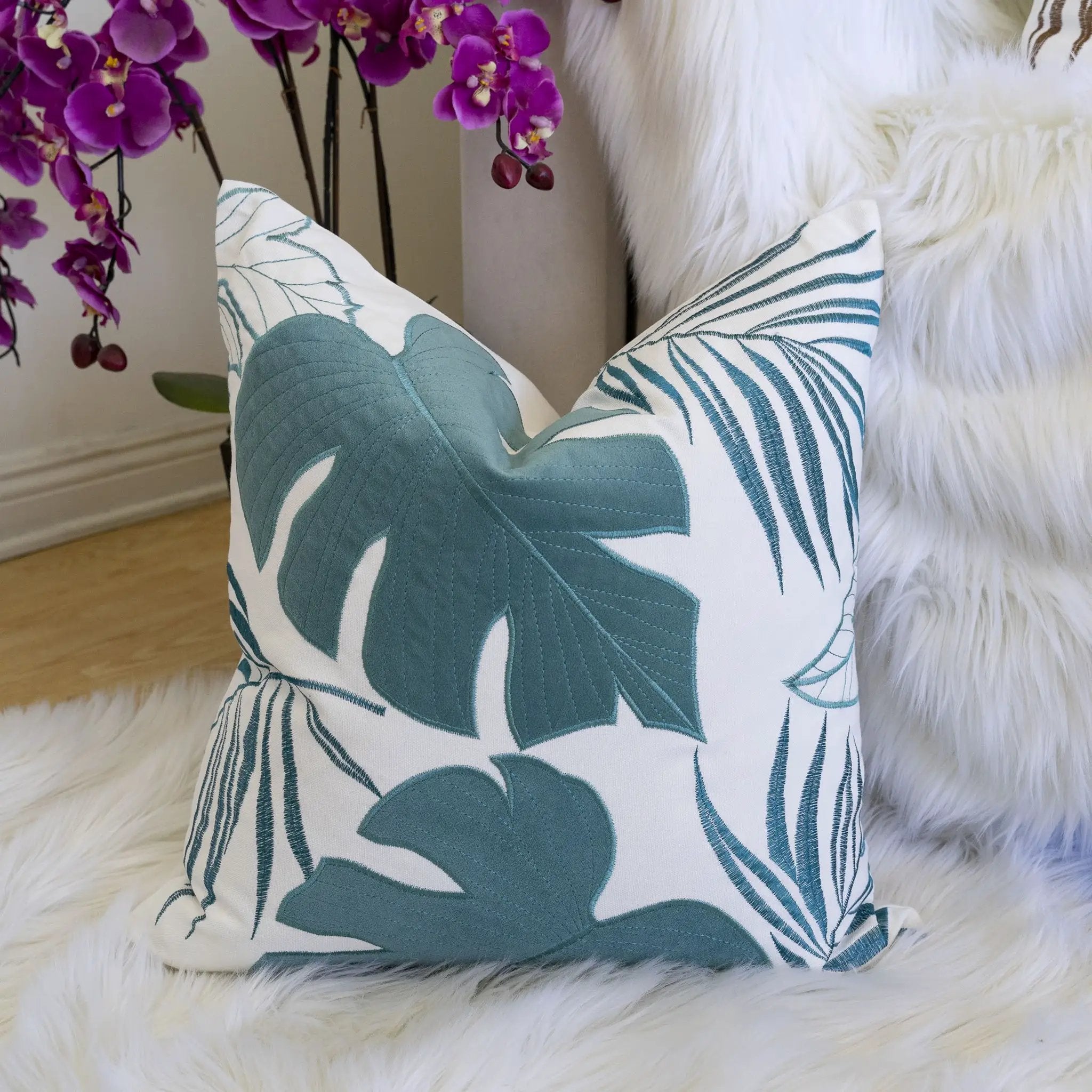 Autumn Vibes Leaf Accent Pillow by Unique Piece Furniture
