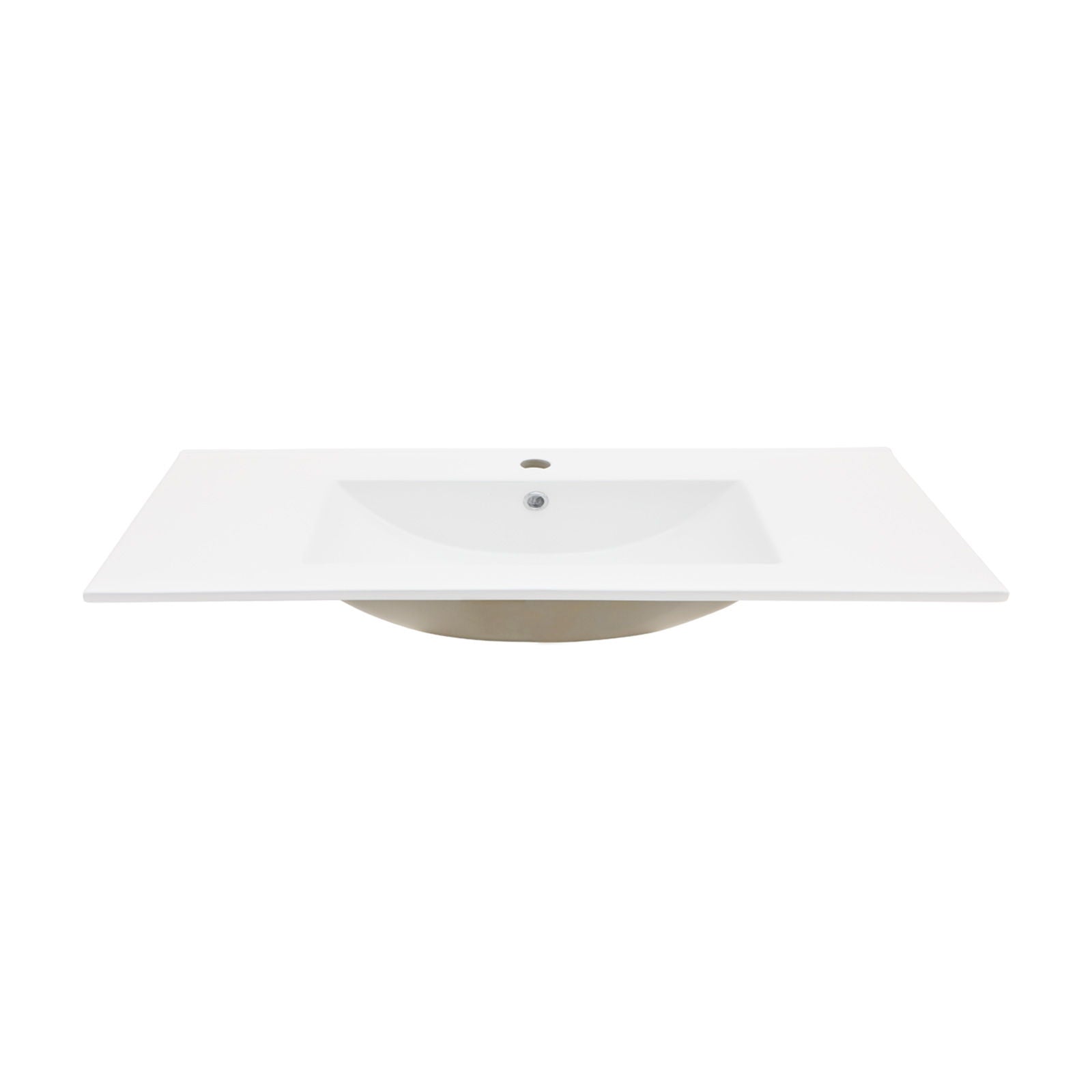 Premium Rectangular Vanity Top With Single Faucet Hole And Overflow by HouseOfZazla