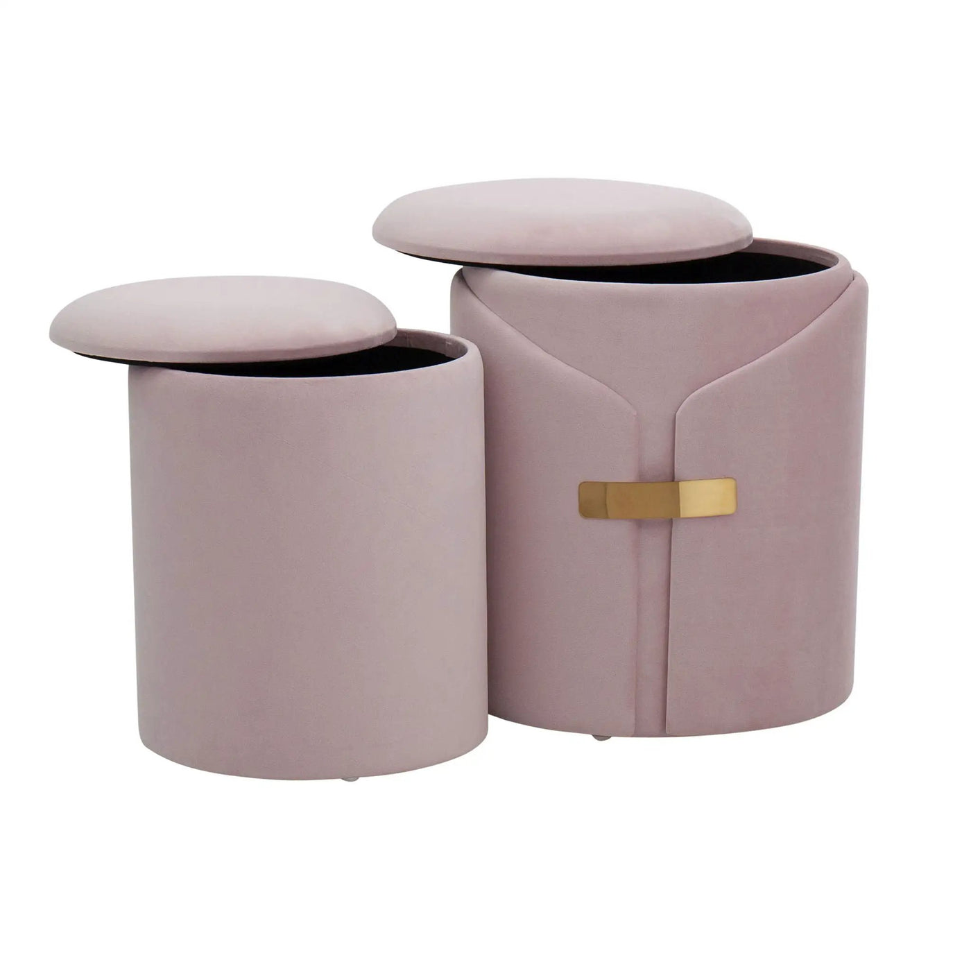 Dahlia - Contemporary / Glam Nesting Ottoman Set by HouseOfZazla
