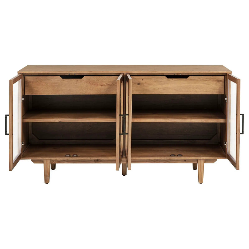 Middleton 4-door Sideboard Server with Dual Drawers Natural by Unique Piece Furniture
