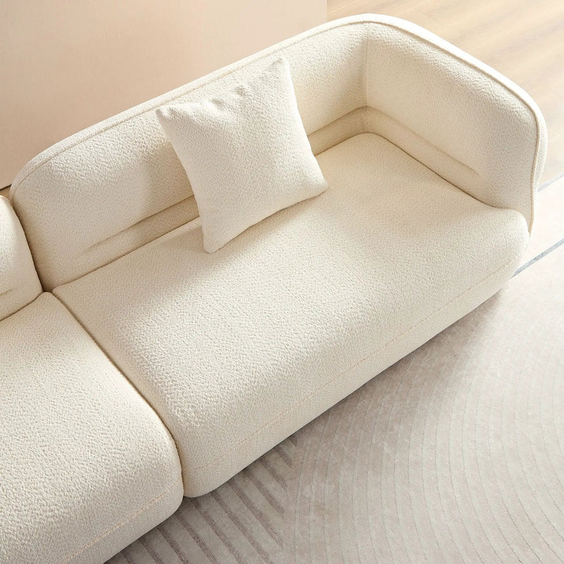 Sectional Sofa With Durable Fabric, Solid Wood Frame, And High Density Sponge Fill by HouseOfZazla