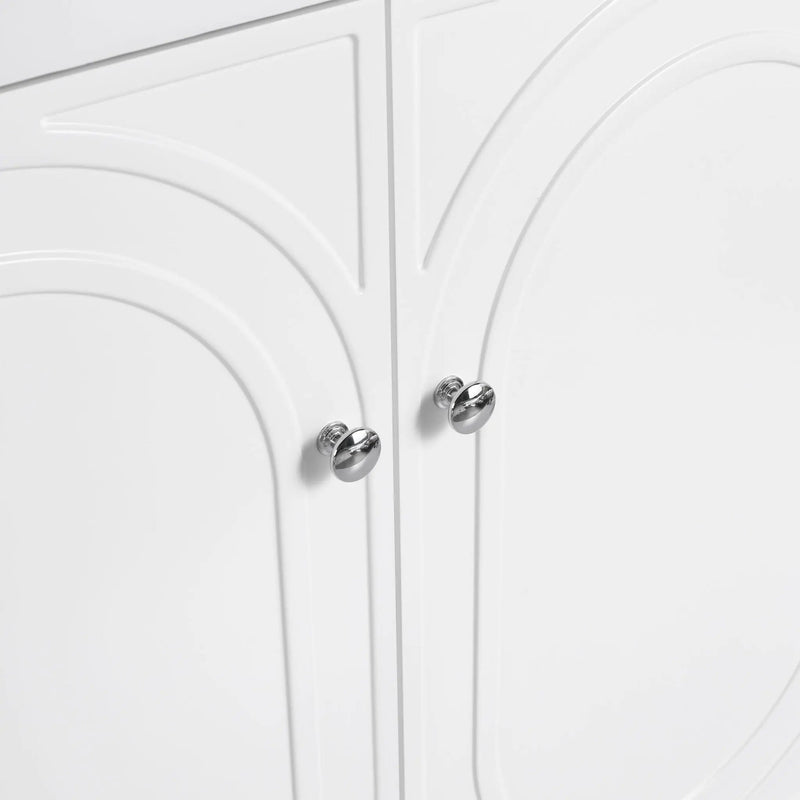 Modern Freestanding Bathroom Vanity With Soft Close Cabinet Doors by HouseOfZazla