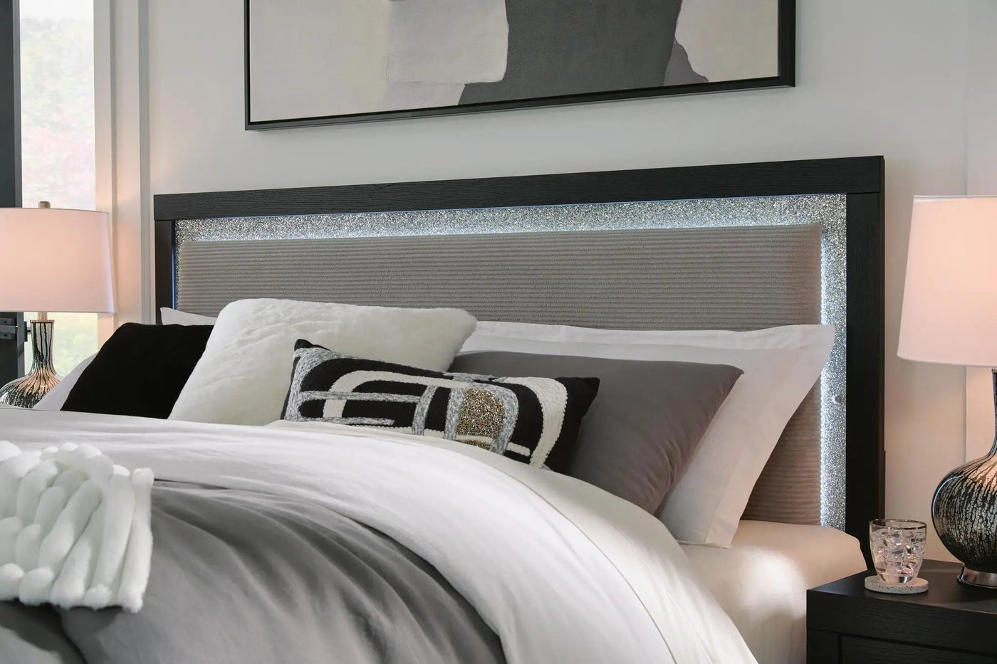 Maeling - Upholstered Panel Headboard by Unique Piece Furniture