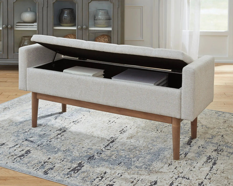 Briarson - Storage Bench - Beige / Brown by Unique Piece Furniture