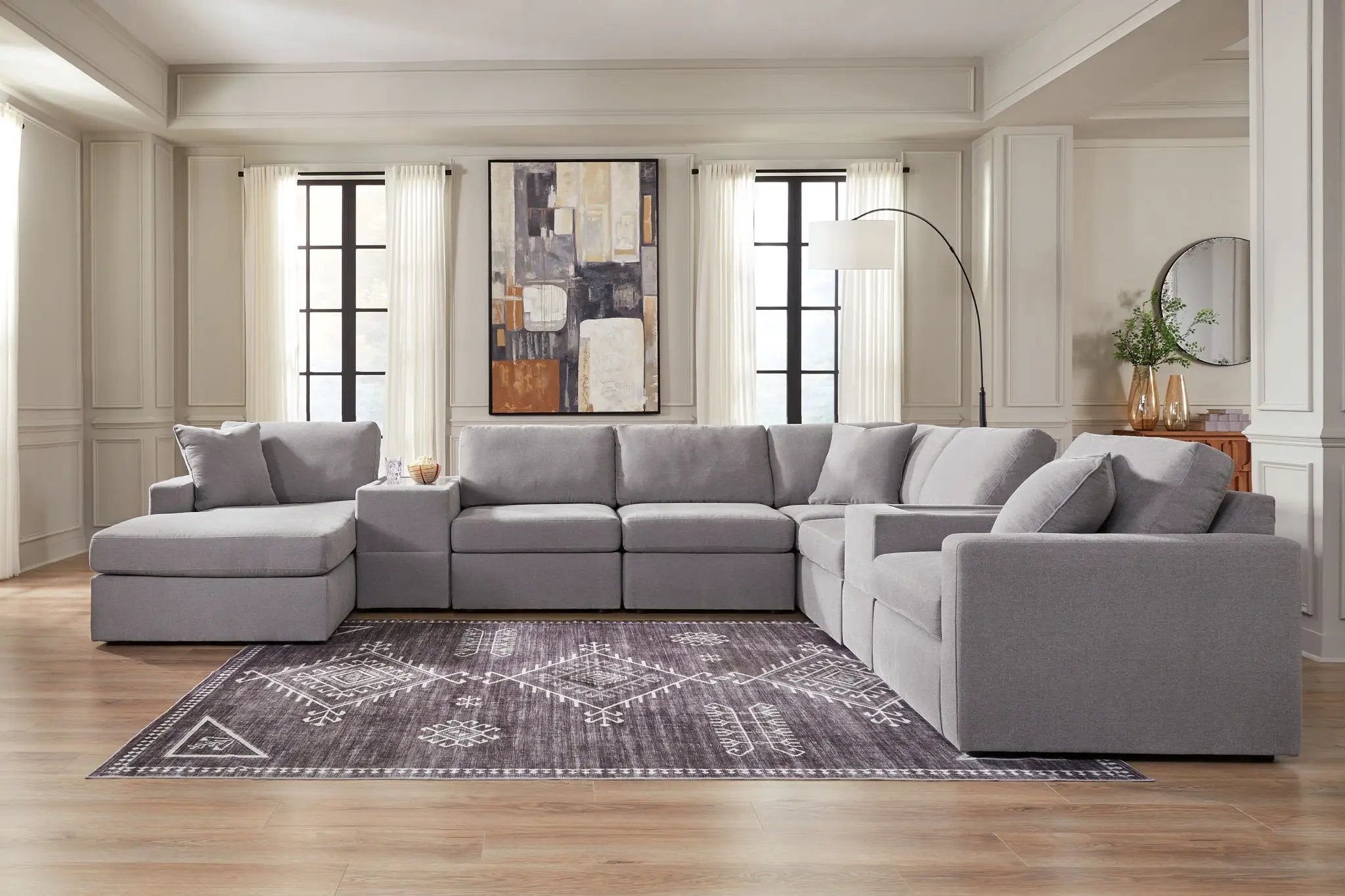 Modmax - Sectional - Granite by Unique Piece Furniture