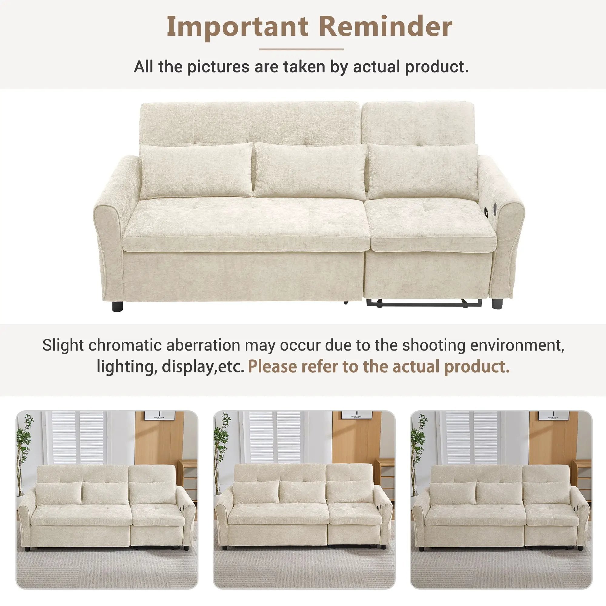3 Seater Sofa Bed And Reversible Recliner by HouseOfZazla