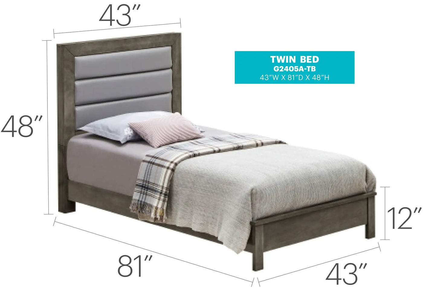 Transitional Modern Design Bed by HouseOfZazla
