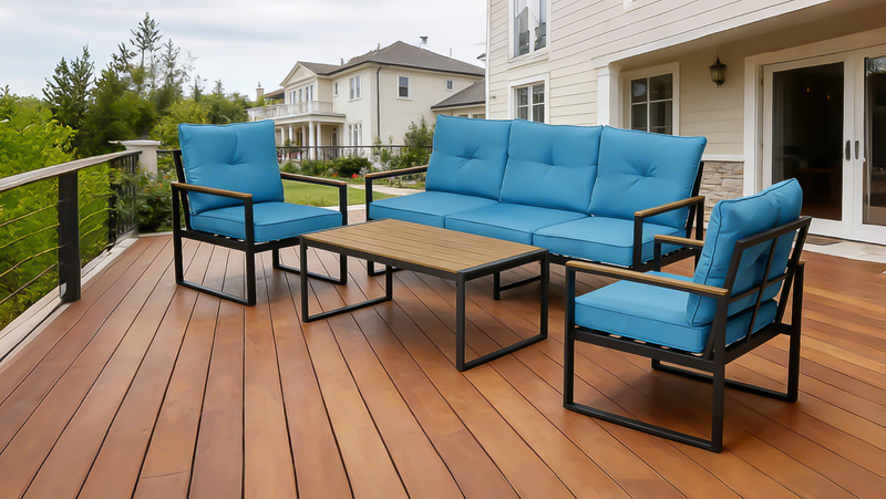 Oversized Steel Outdoor Conversation Set by HouseOfZazla