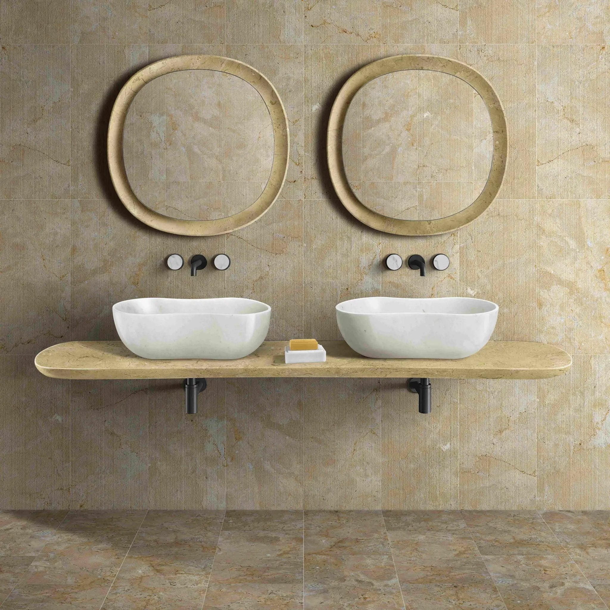Bathroom Vessel Sink With Wavy Design by HouseOfZazla